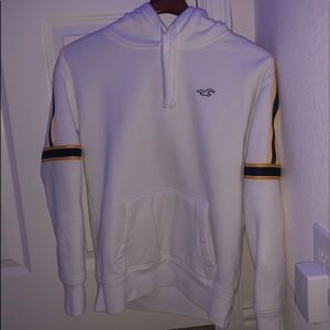 White and Gold Hollister Sweat Shirt (Adult XS)